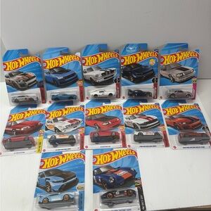 Hot Wheels Ford Mustang Shelby Cobra Lot of 12 Diecast Cars 1:64 Muscle Car NEW